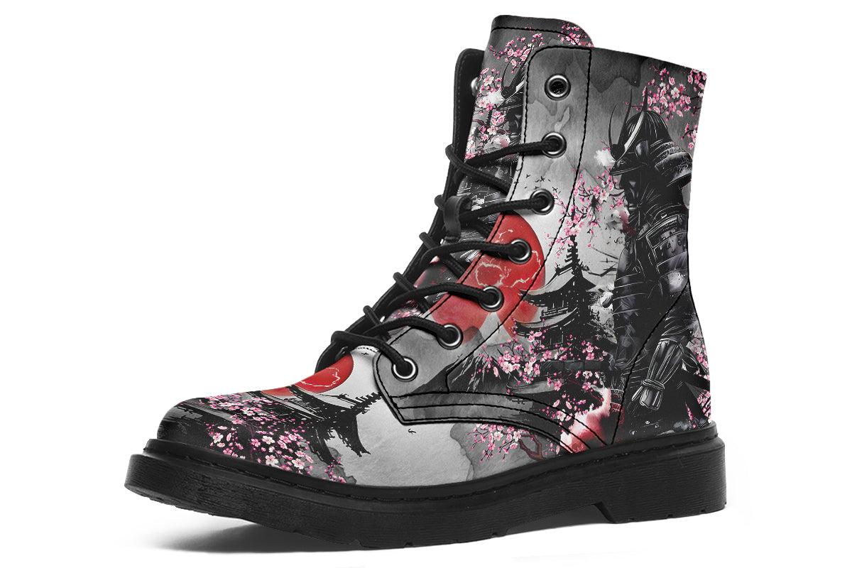Dark Samurai Soldier Boots