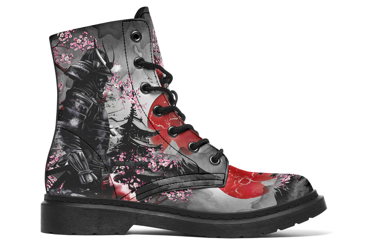 Dark Samurai Soldier Boots