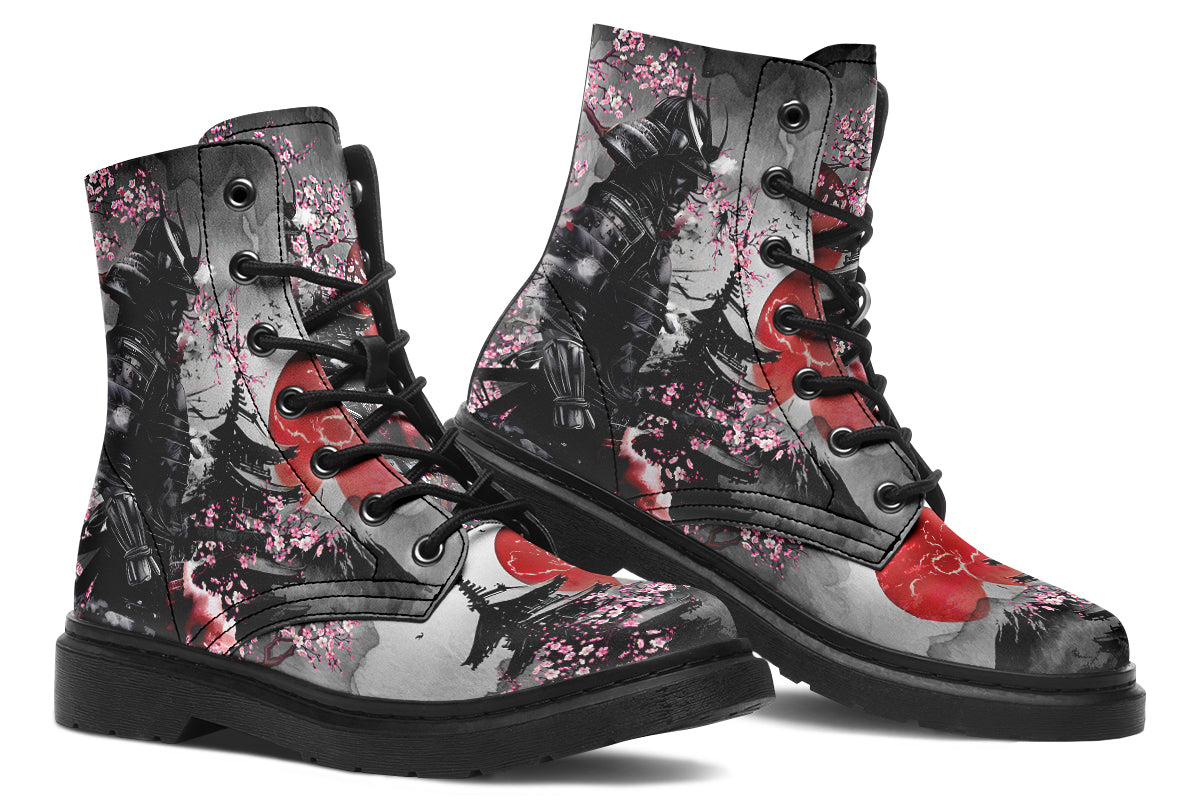 Dark Samurai Soldier Boots