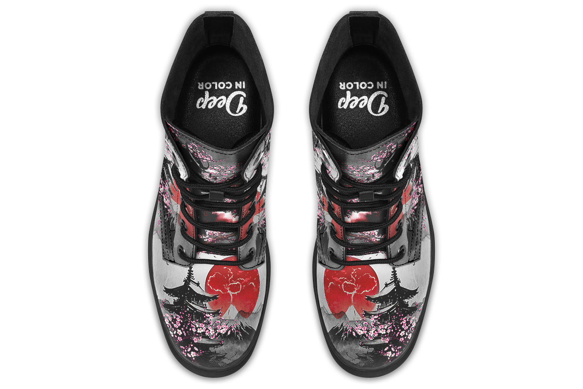 Dark Samurai Soldier Boots