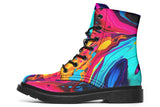 Liquid Abstract Colorful Boots