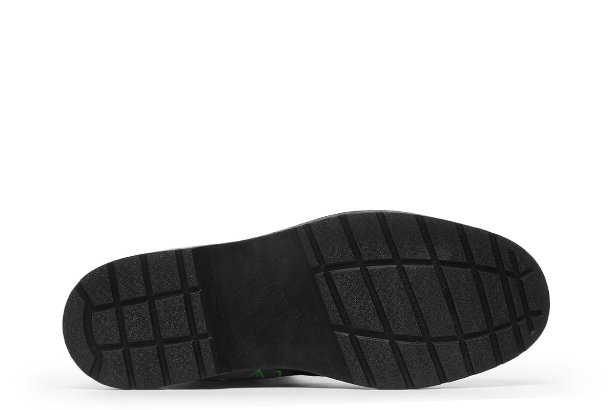 Neon Sugar Skull Boots