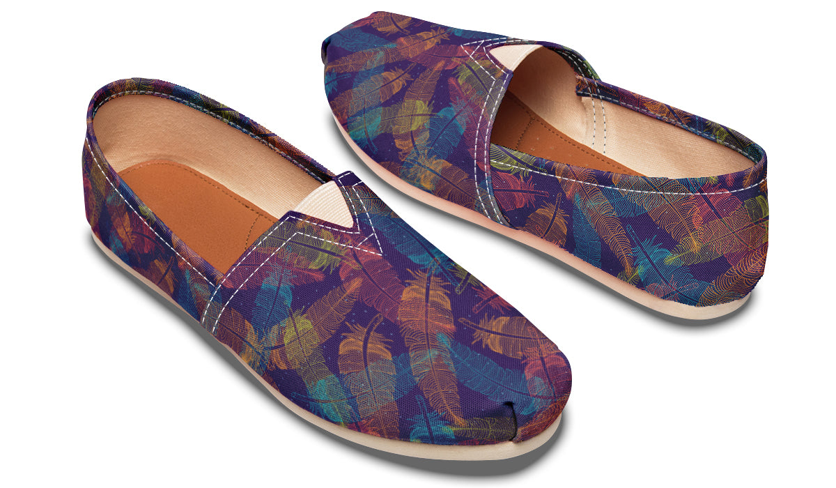 Colorful Line Feathers Casual