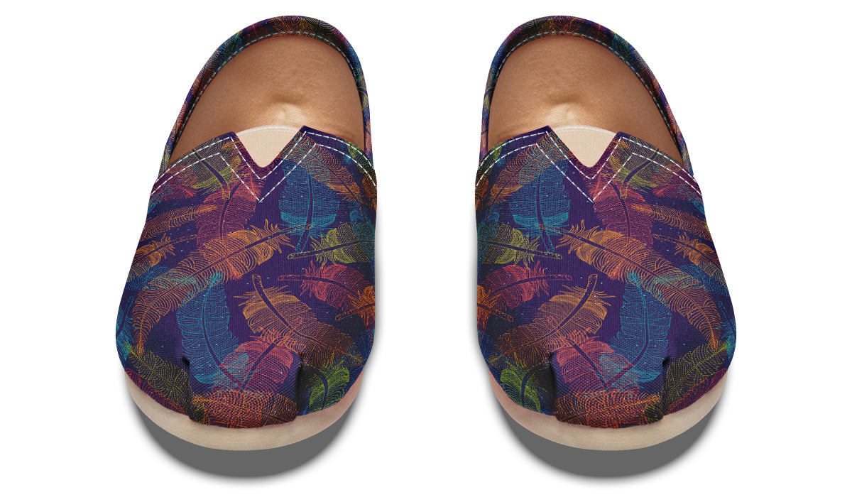 Colorful Line Feathers Casual
