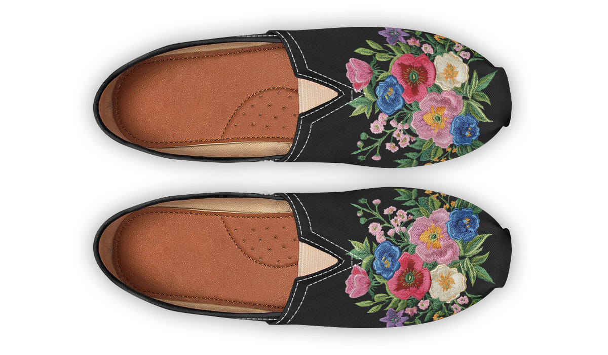 Flower Bouquet Embroidery Casual