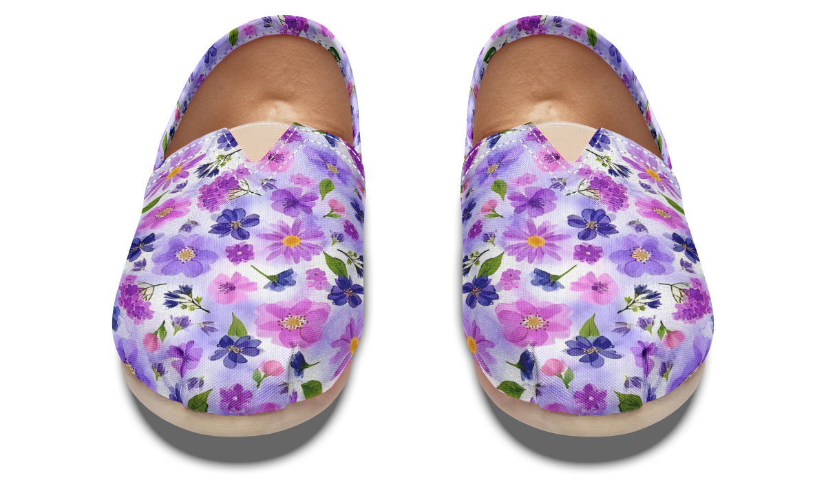 Purple Bloom Florals Casual