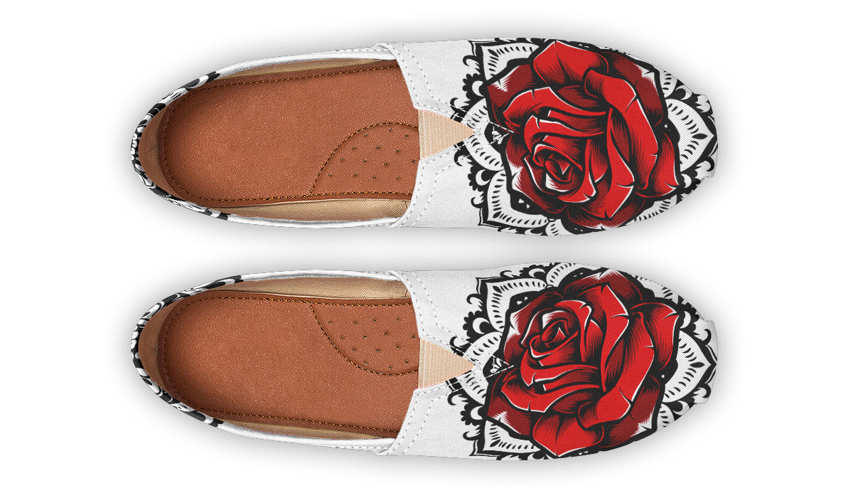 Red Rose Black Mandala Casual