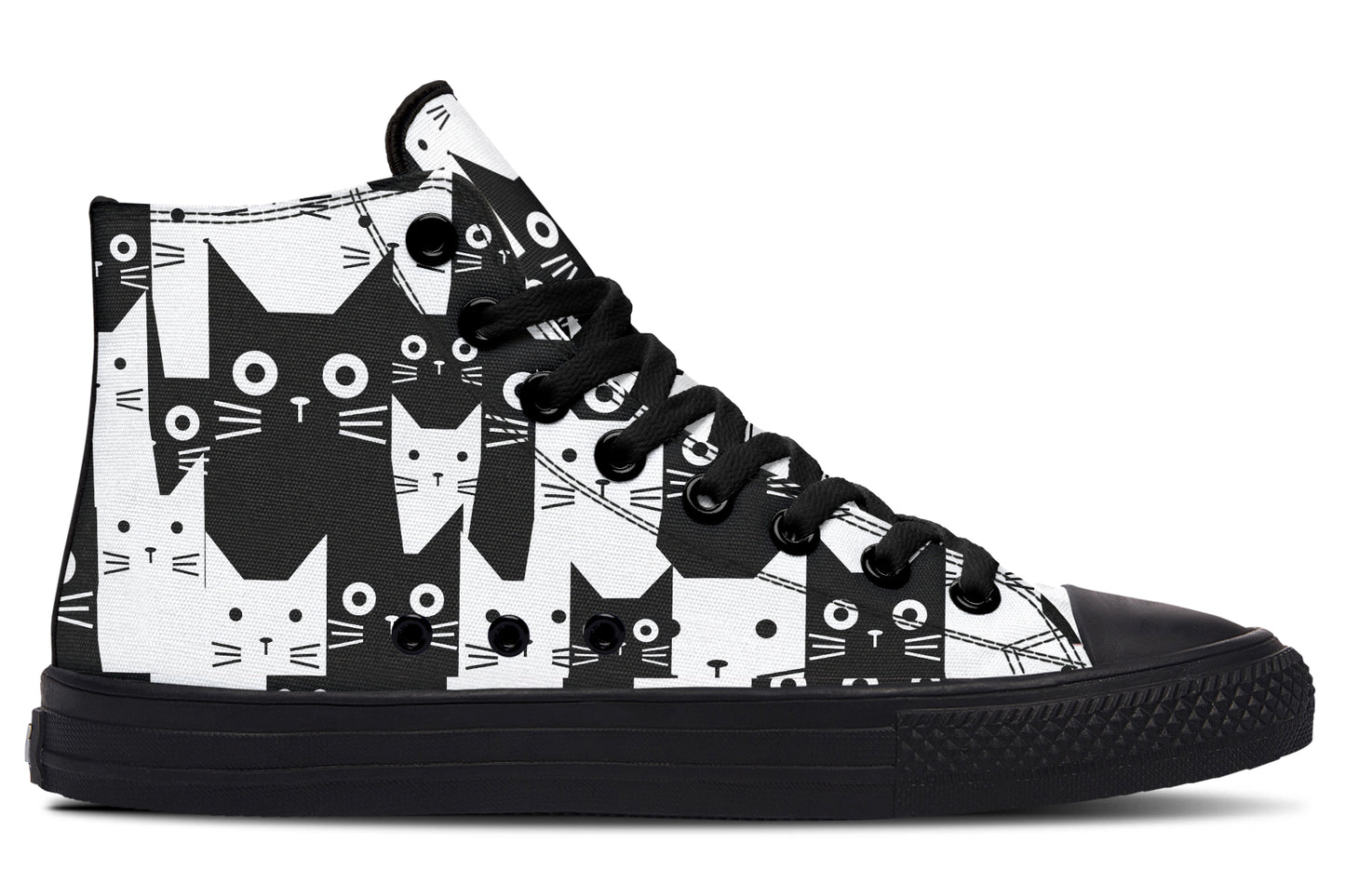 Black And White Cats Hightops