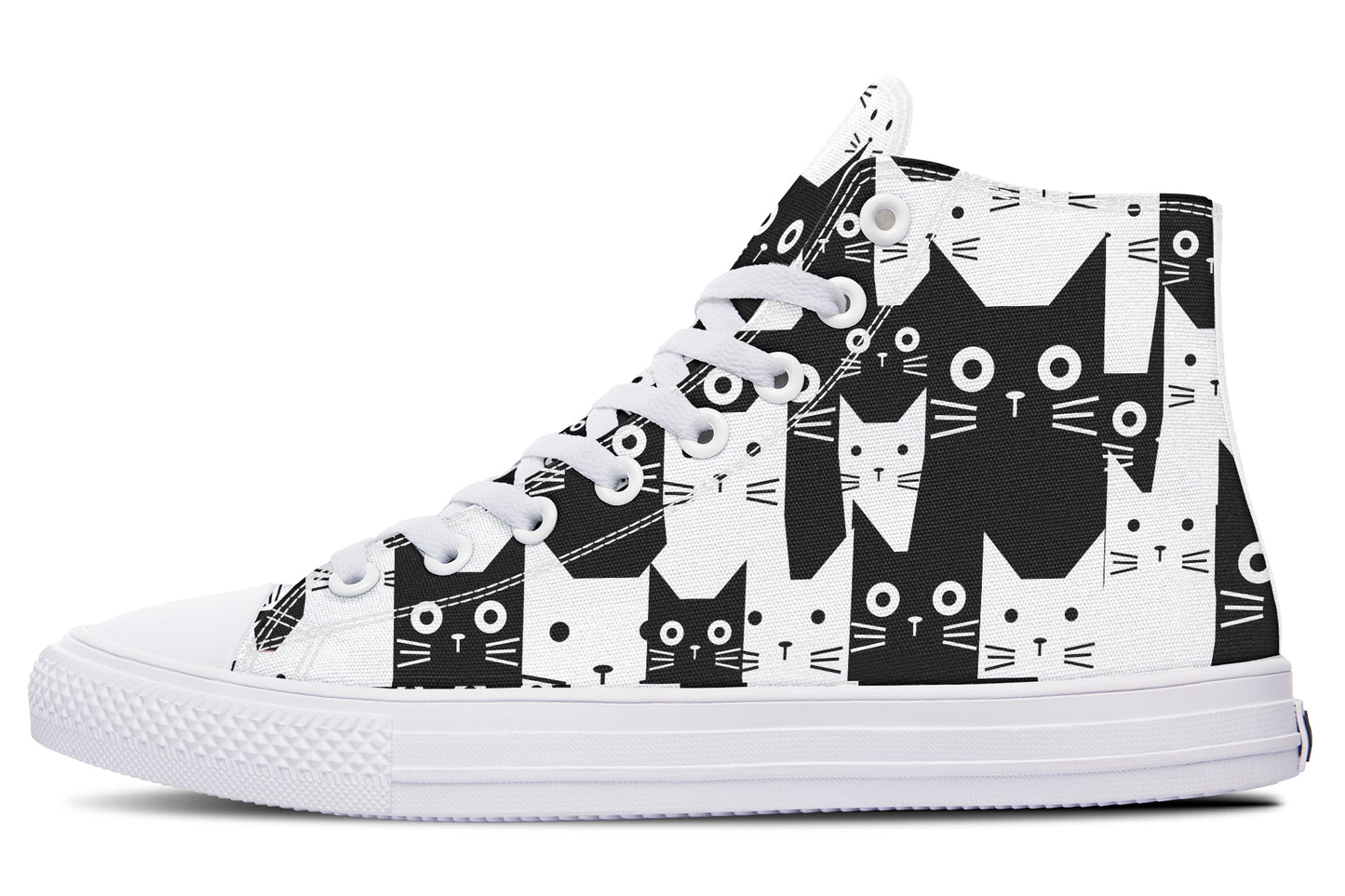 Black And White Cats Hightops