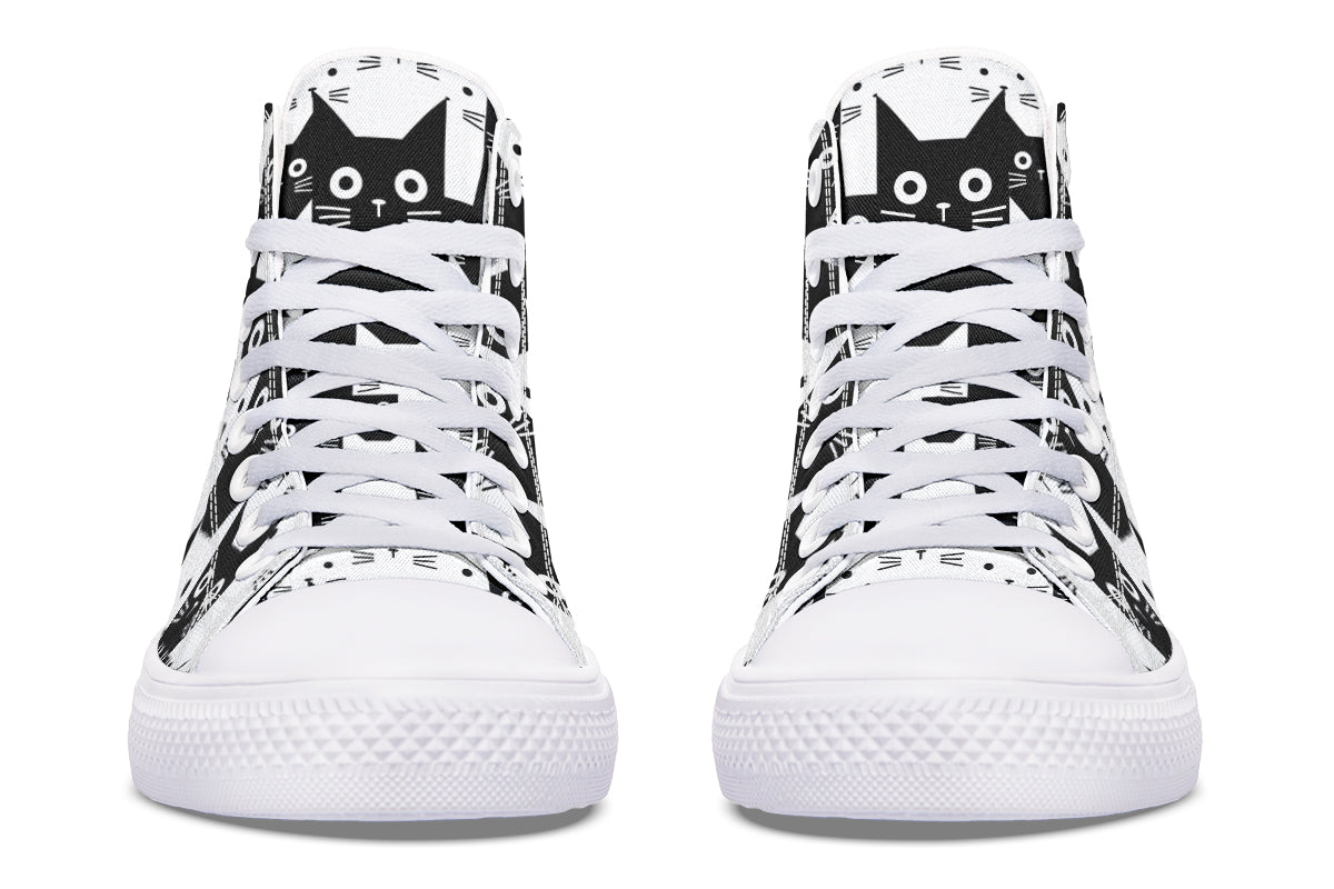 Black And White Cats Hightops