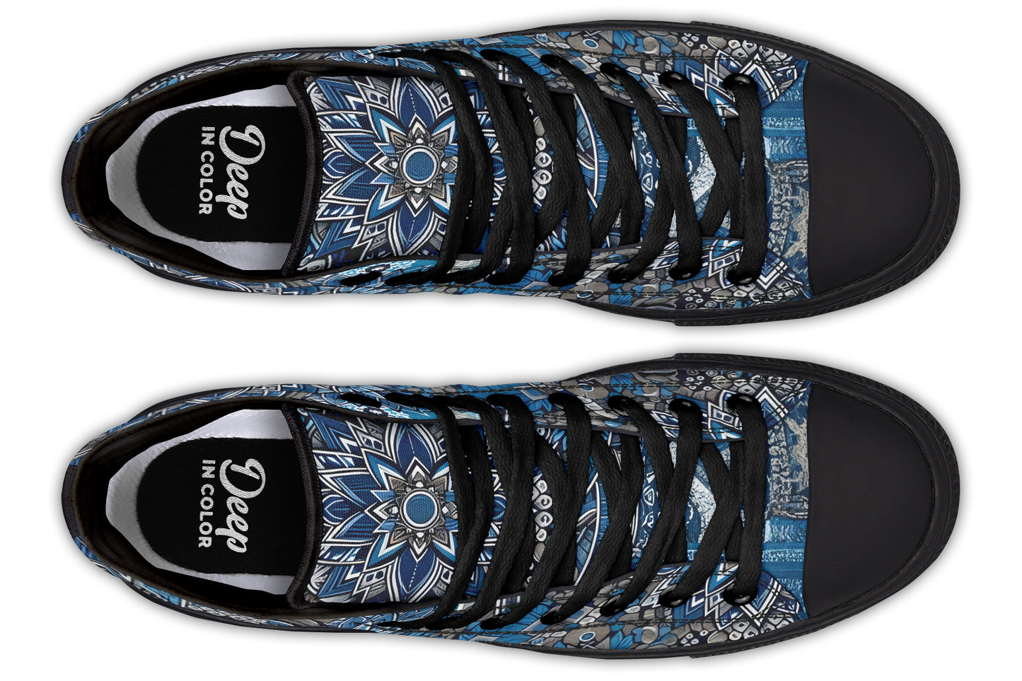 Blue Flower Mandala Hightops