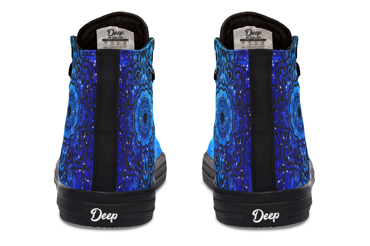 Blue Mandala Hightops