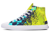 Checkered Green Grunge Hightops