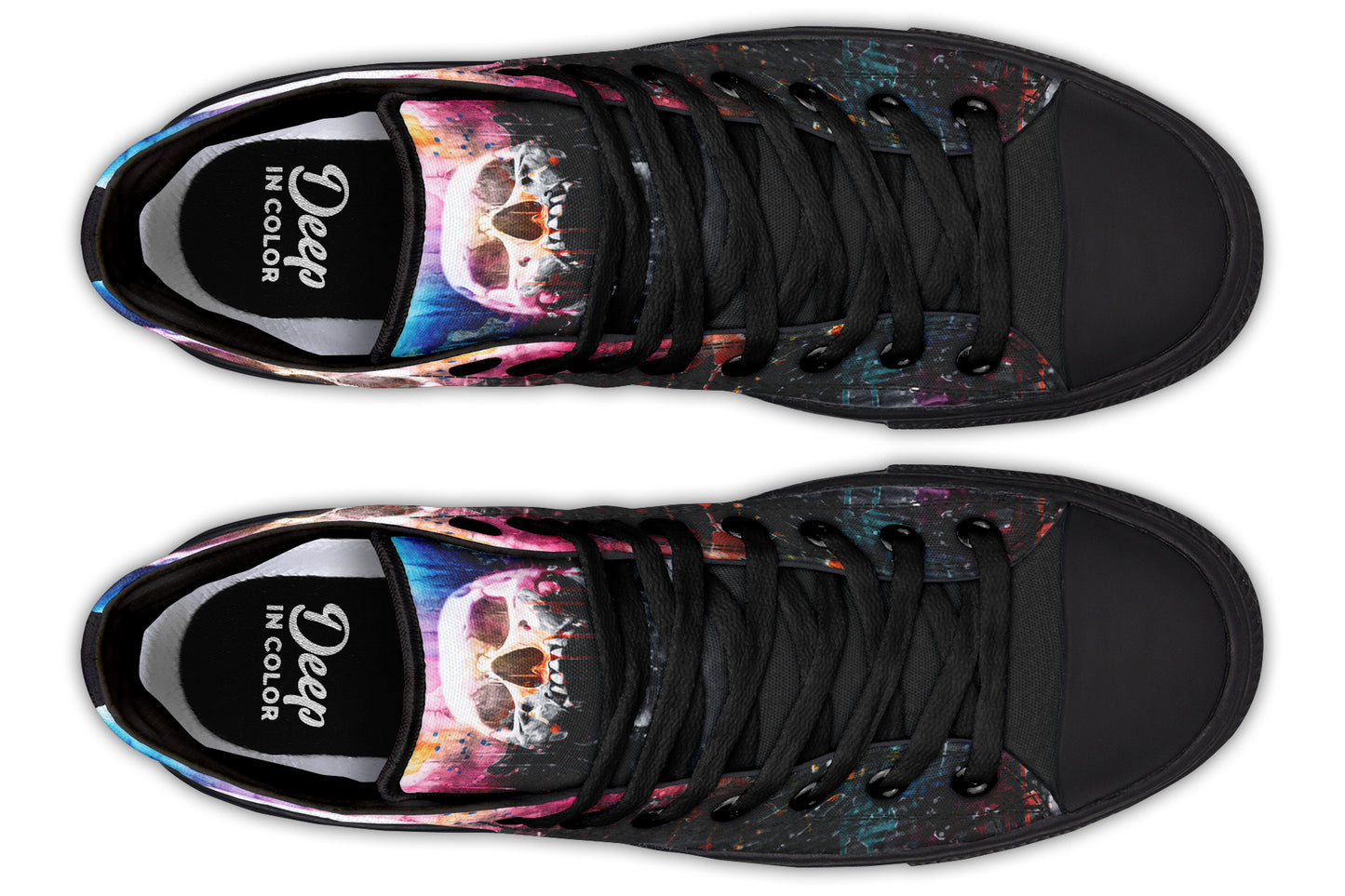Colored Forest Skull Hightops