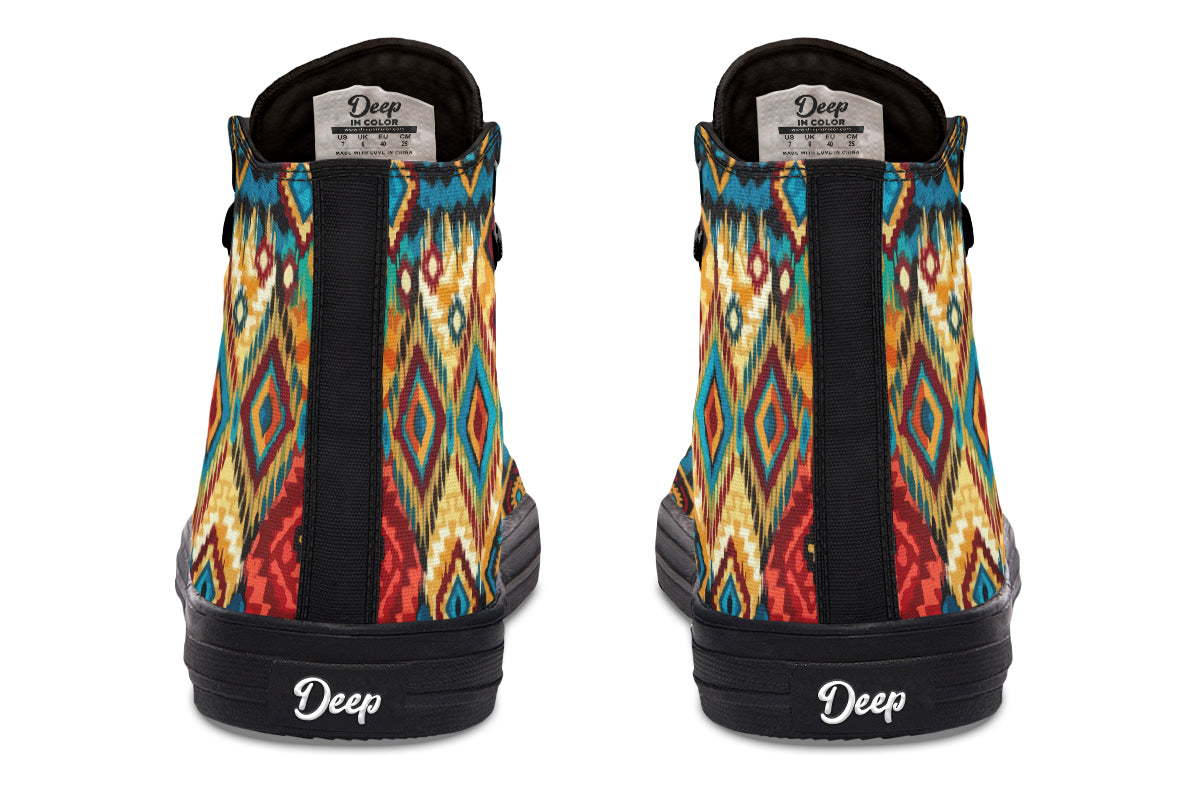 Colorful Ethnic Tribal Hightops