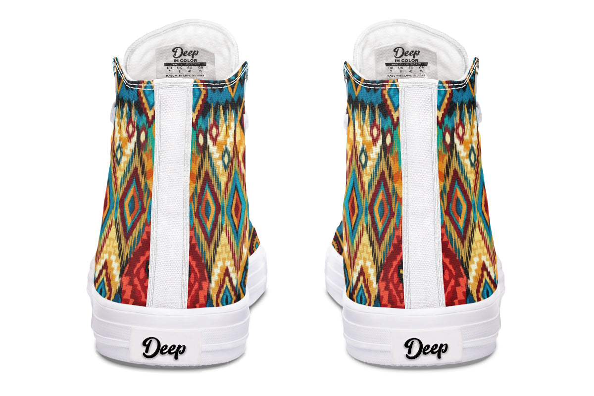 Colorful Ethnic Tribal Hightops