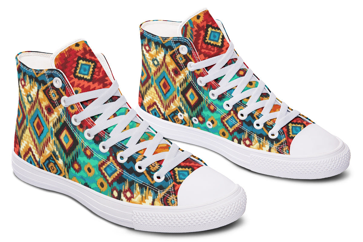 Colorful Ethnic Tribal Hightops