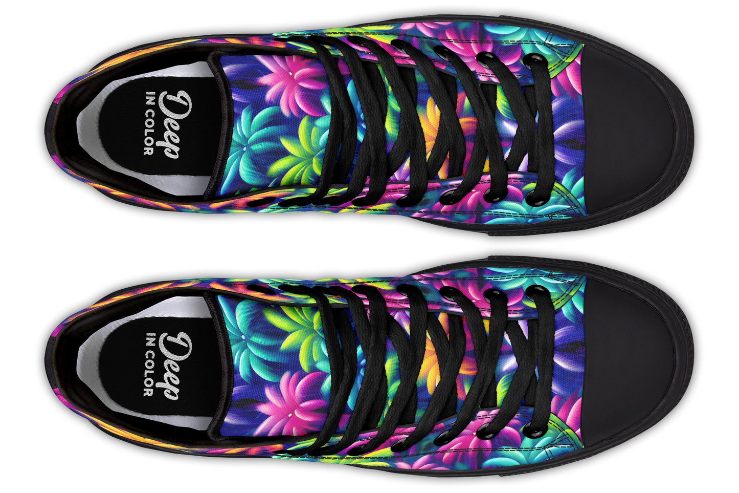 Colorful Palm Trees High Tops