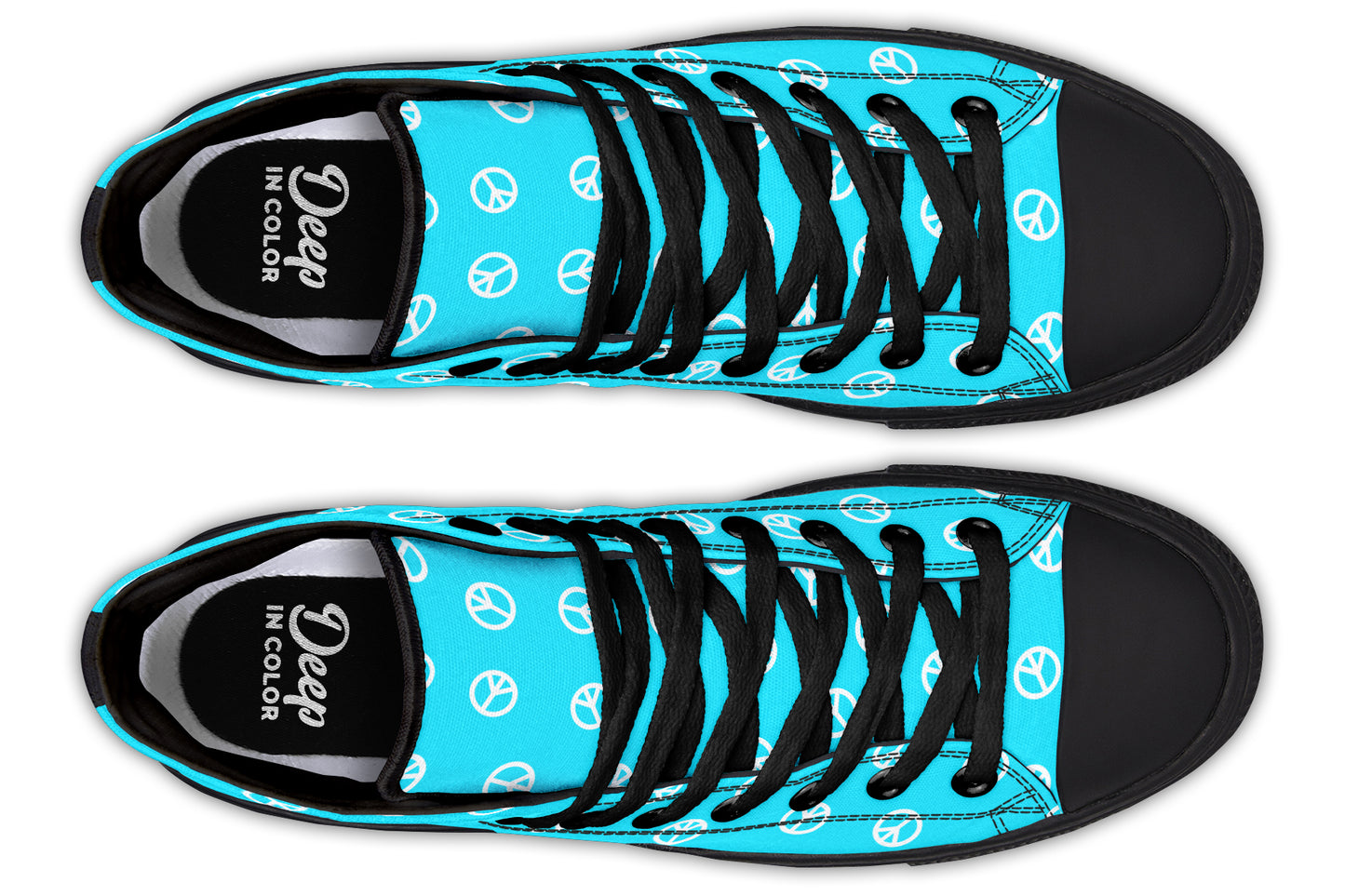 Cyan Peace Hightops