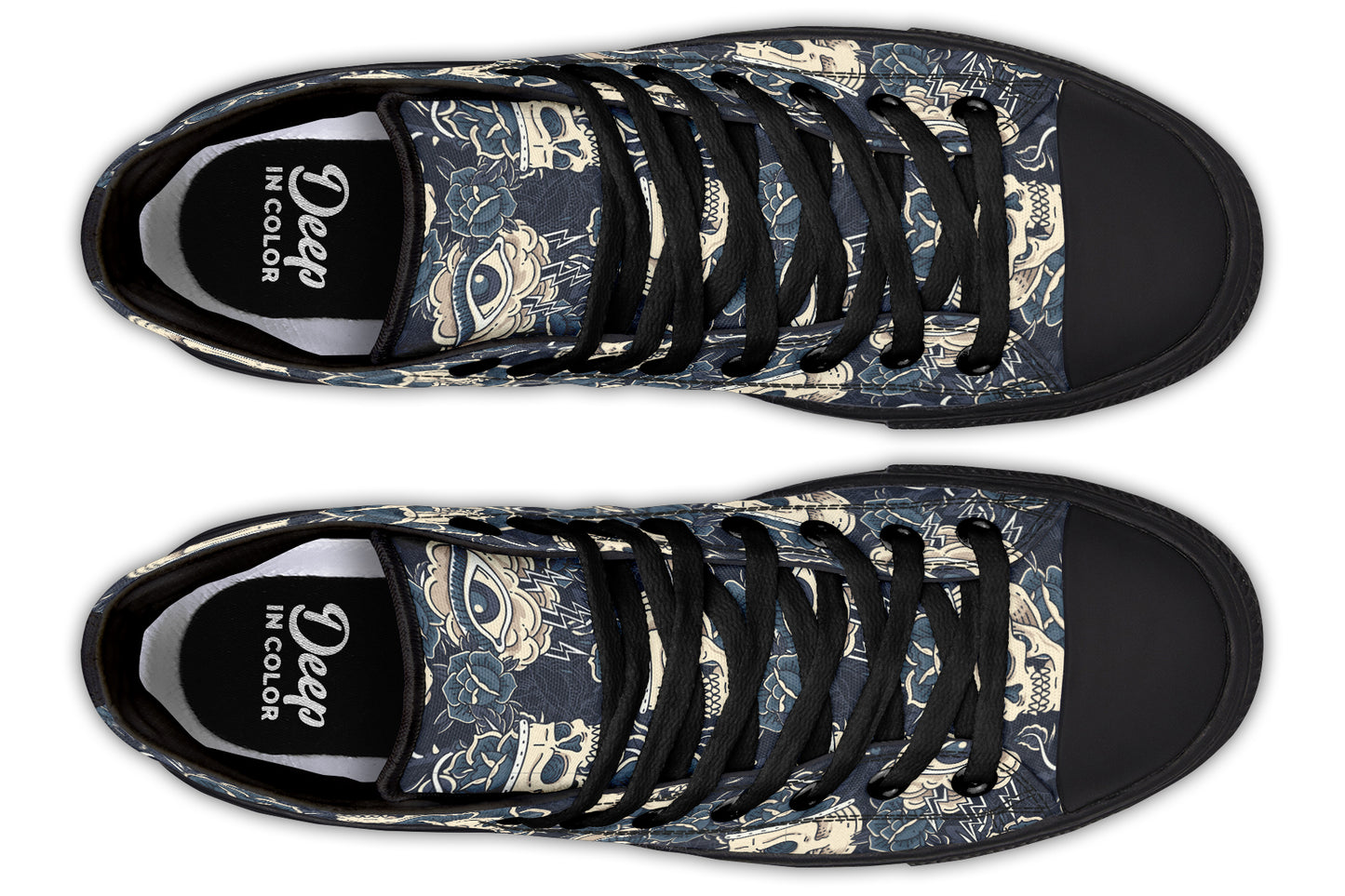 Eye Skull And Rose Hightops