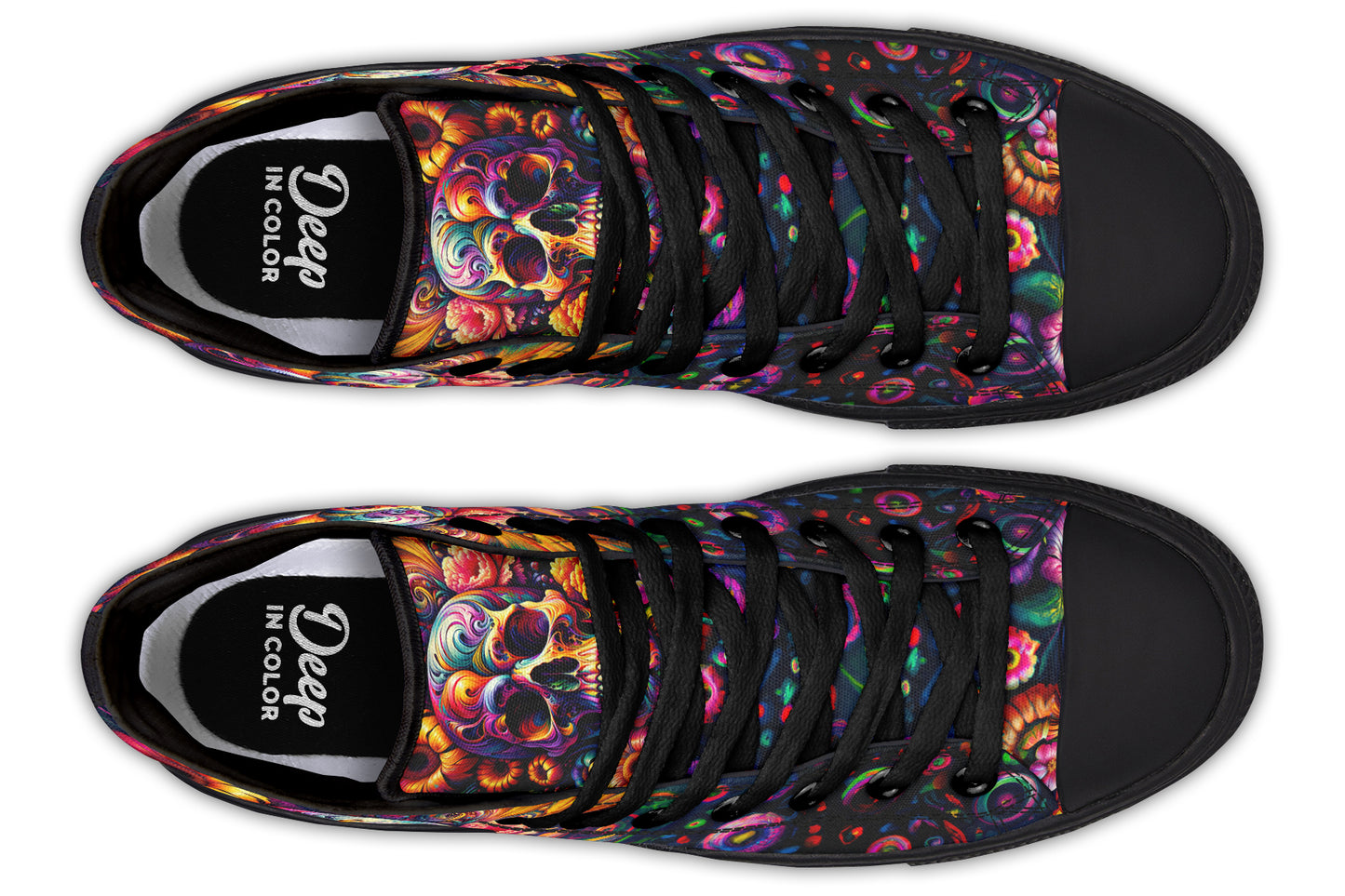 Floral Skull Hightops