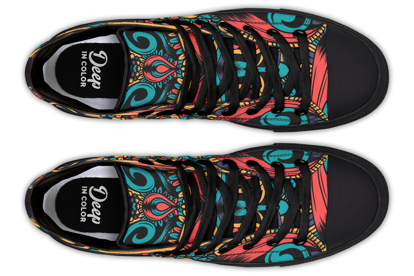 Flower Paisley High Tops