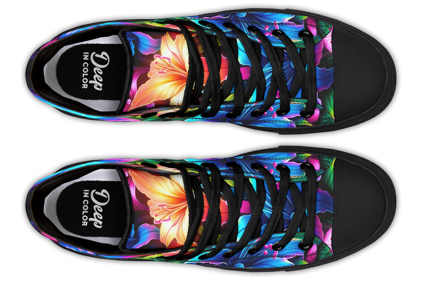 Fluo Flowers High Tops
