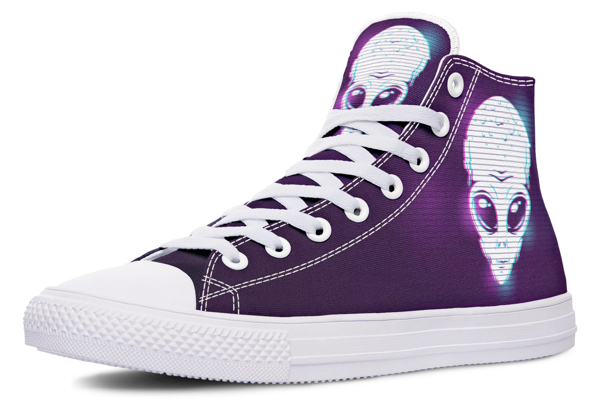 Glitch Alien Hightops