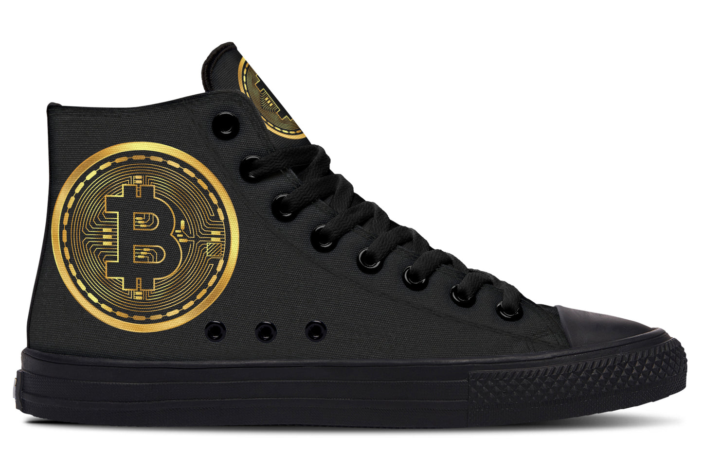 Gold Bitcoin Hightops