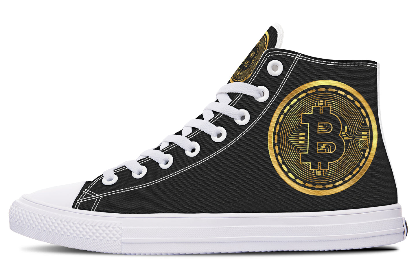 Gold Bitcoin Hightops