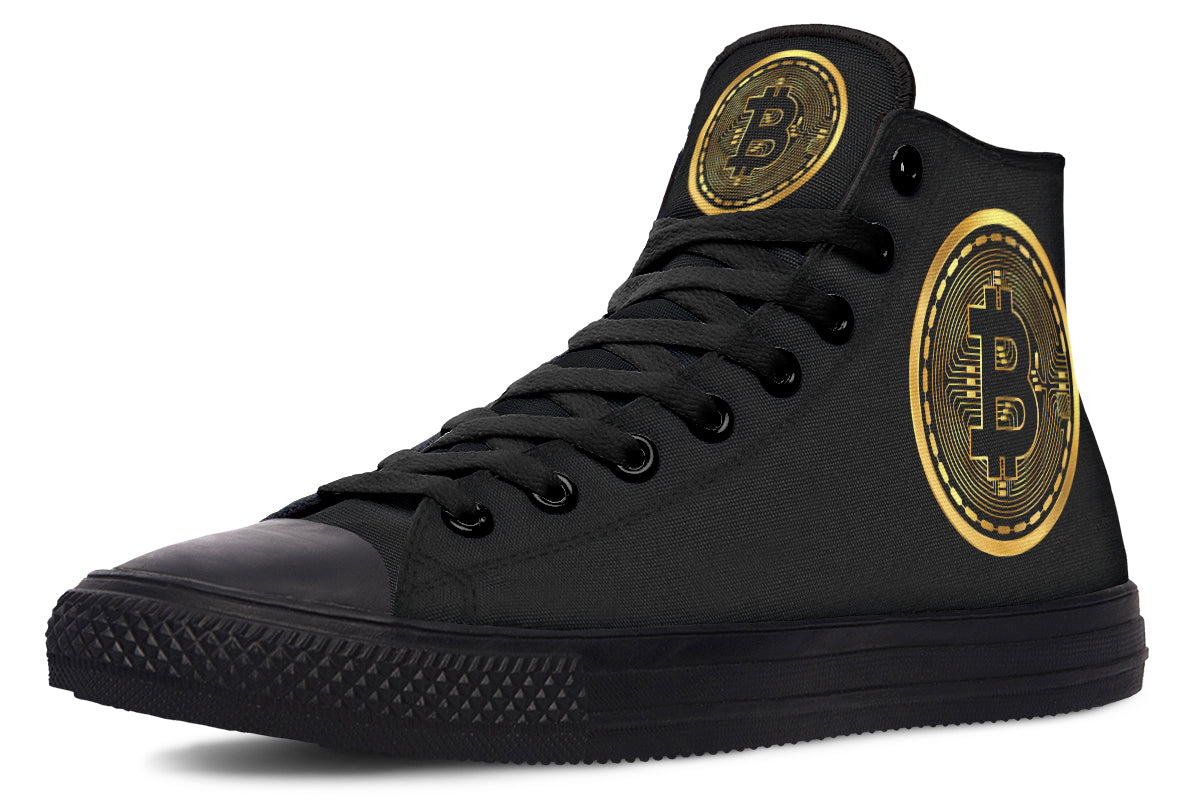 Gold Bitcoin Hightops