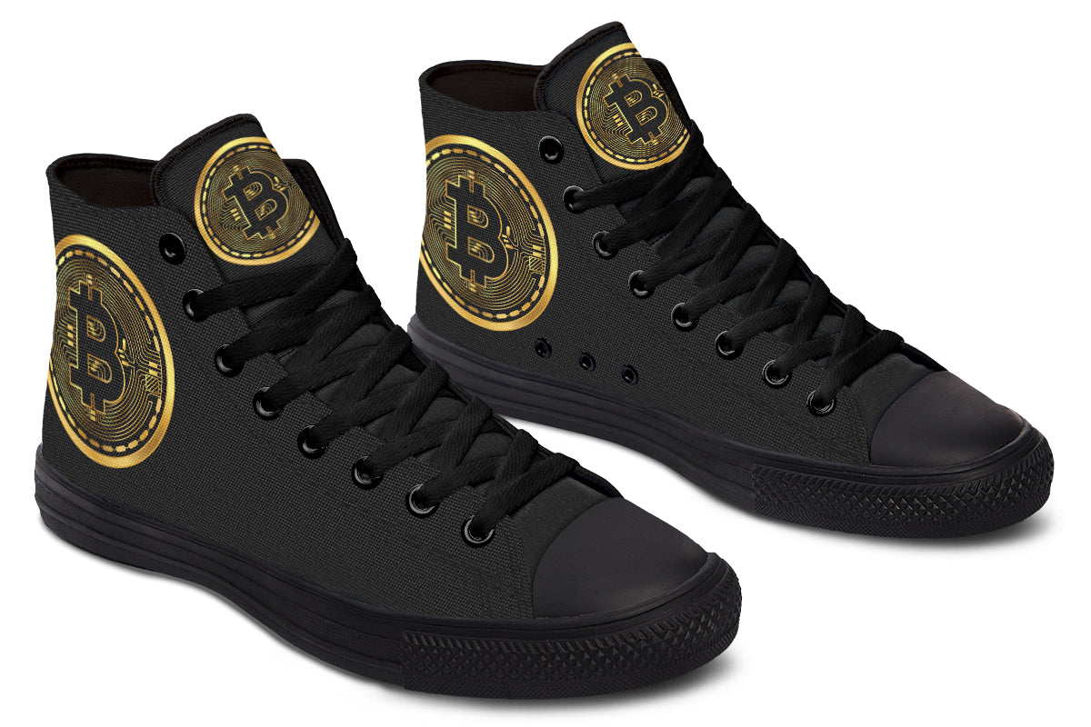 Gold Bitcoin Hightops