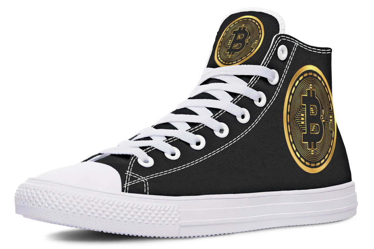 Gold Bitcoin Hightops