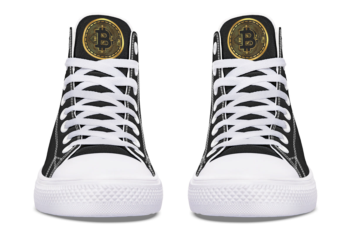 Gold Bitcoin Hightops