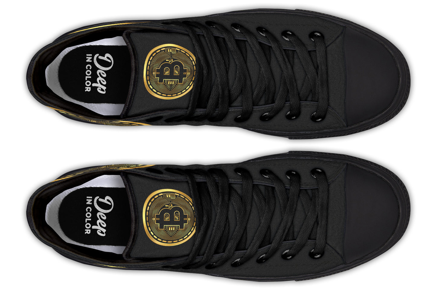 Gold Bitcoin Hightops