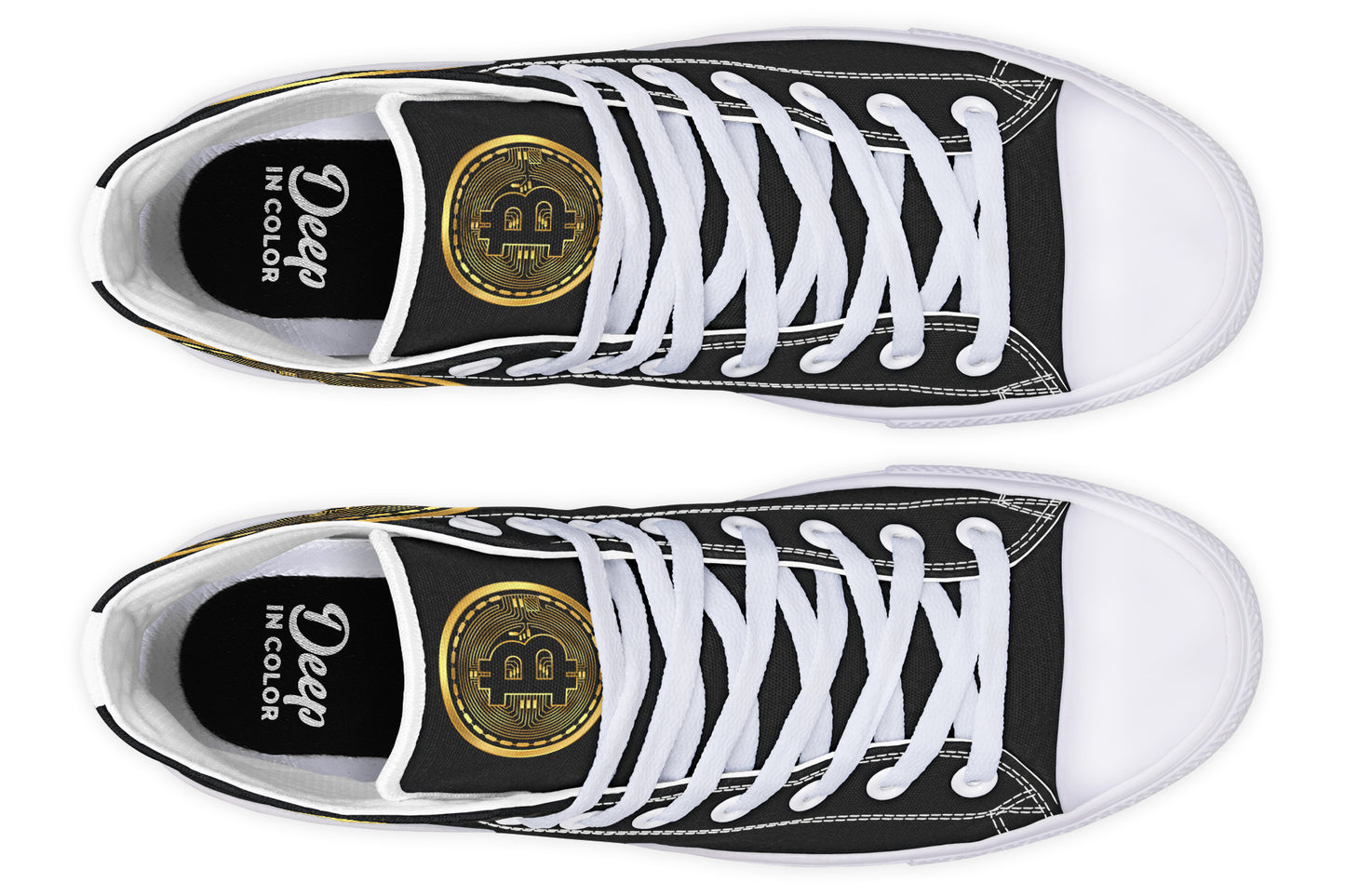 Gold Bitcoin Hightops