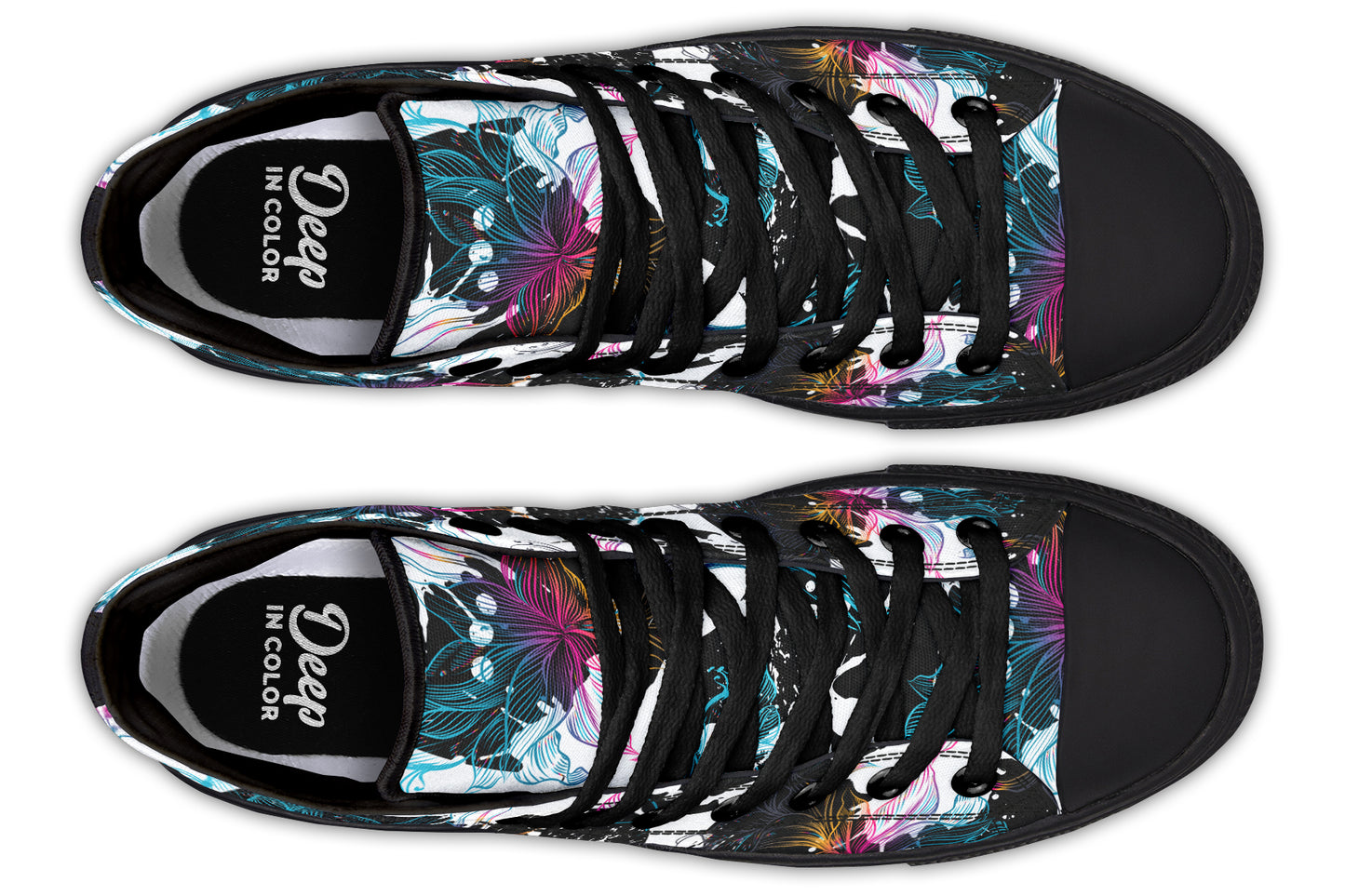 Gradient Flowers High Tops