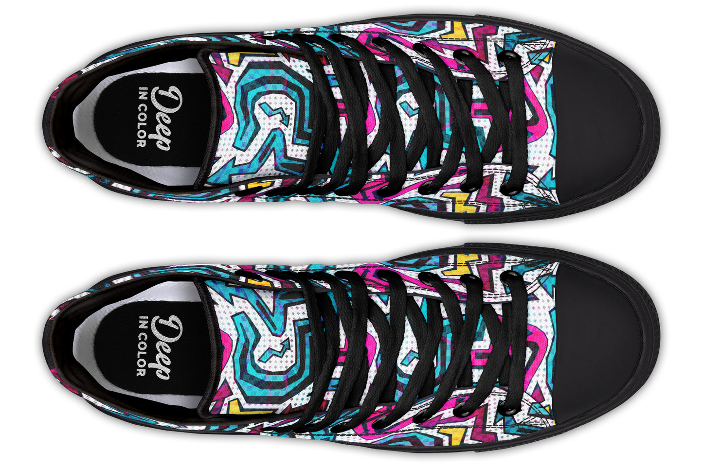 Graffiti Psychedelic High Tops