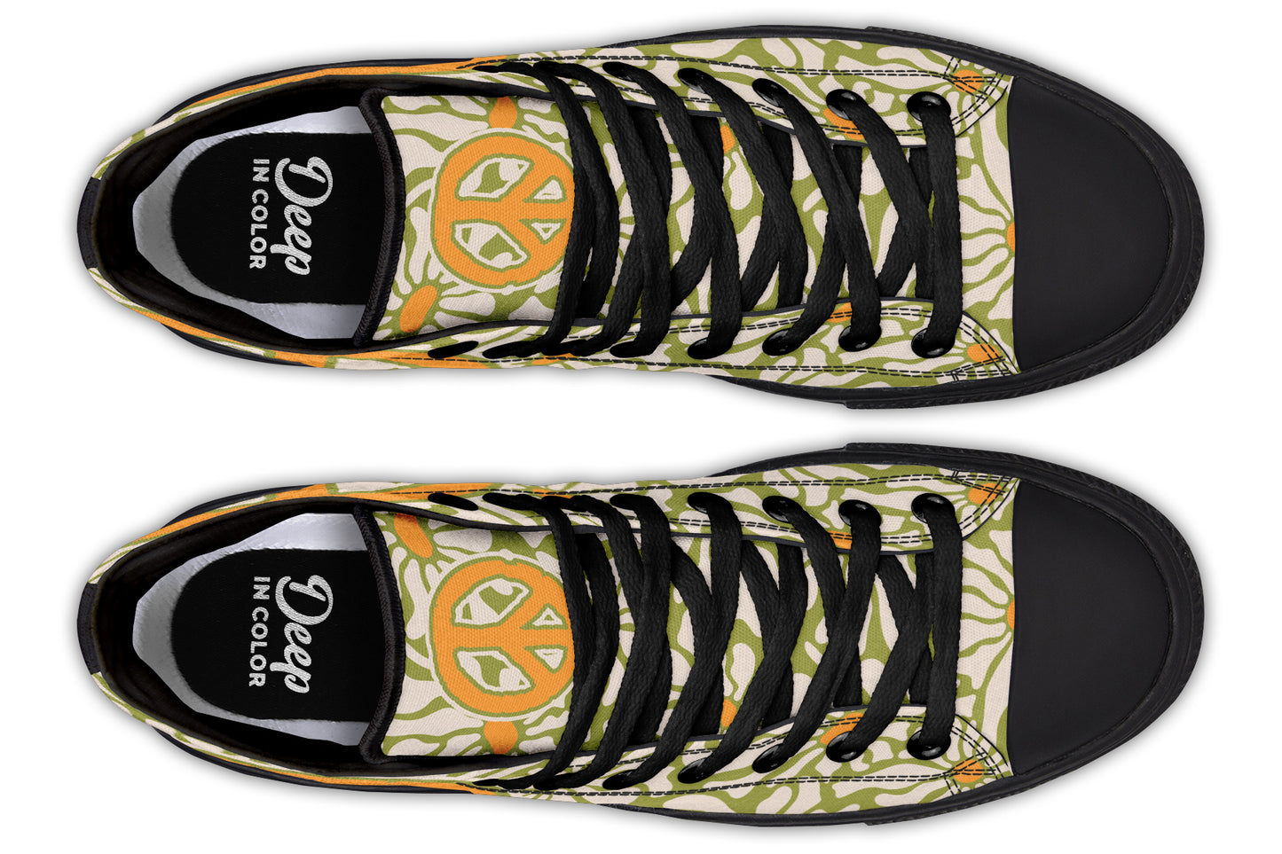 Groovy Flowers Peace Hightops