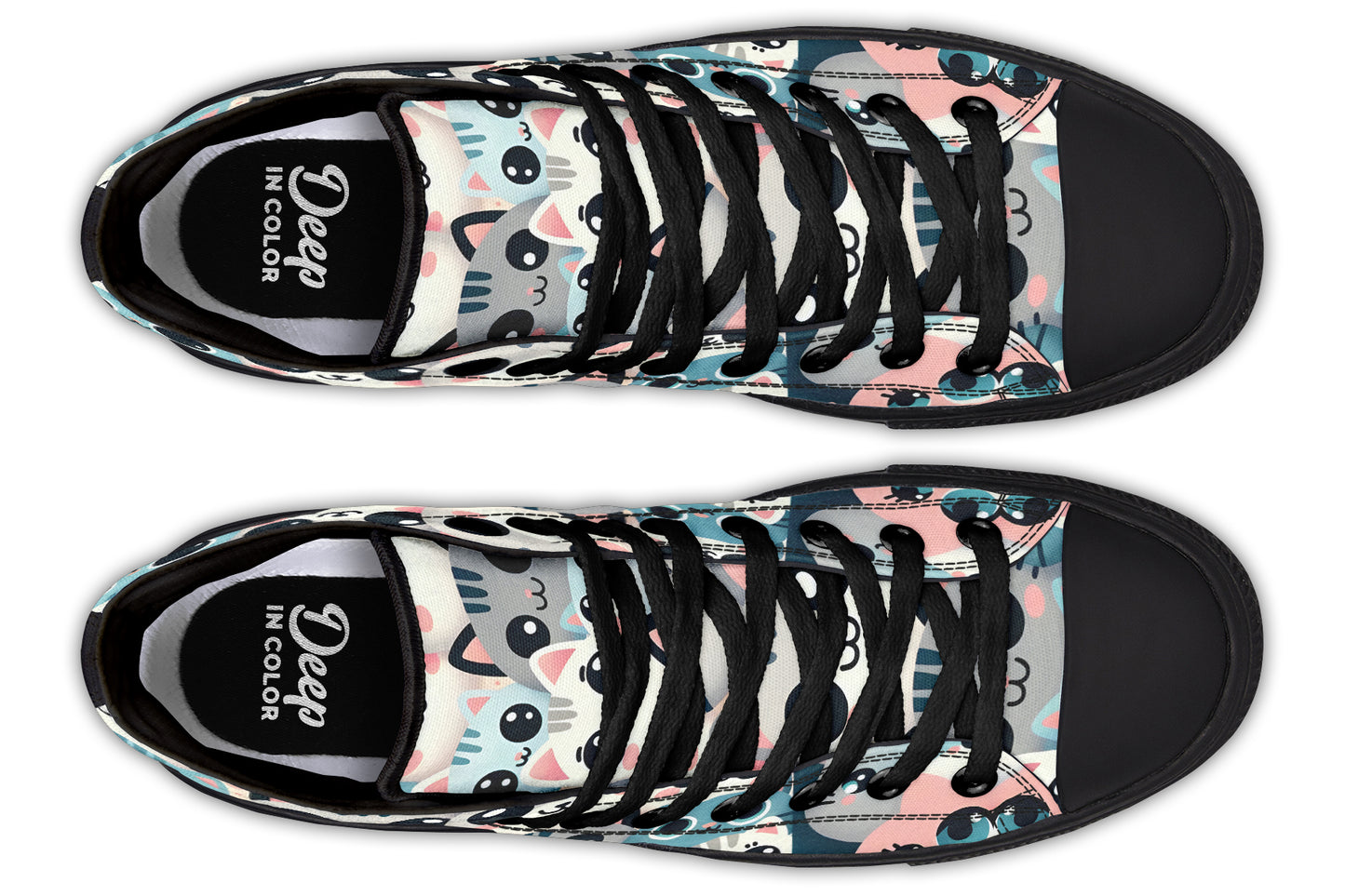 Happy F U N Cats High Tops