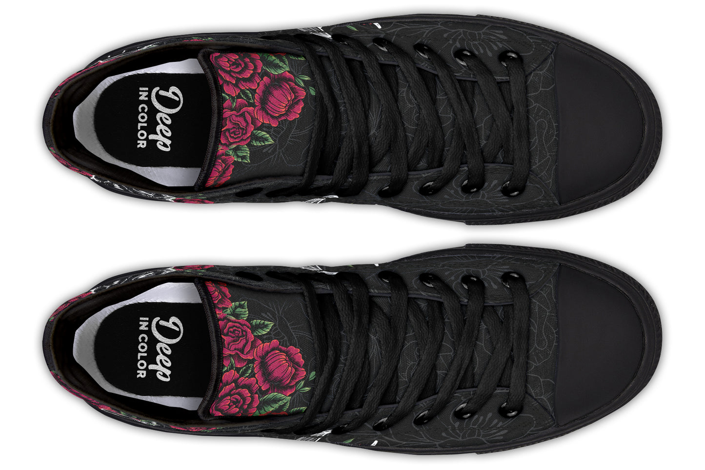 Koi And Roses Hightops