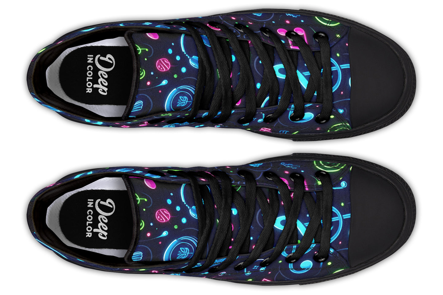 Neon Musical High Tops