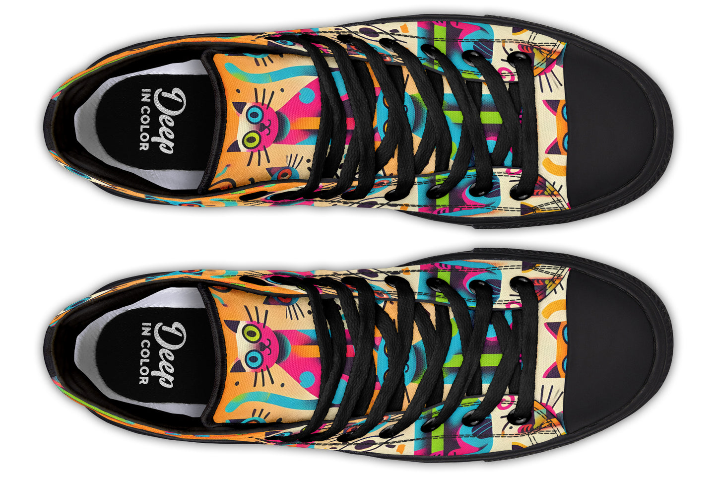 Orange Cats Hightops