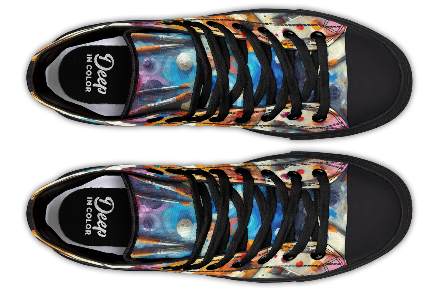 Palette Painting High Tops