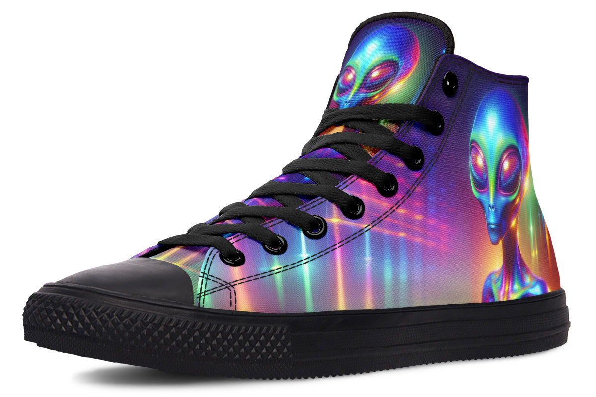 Psychedelic Alien Hightops