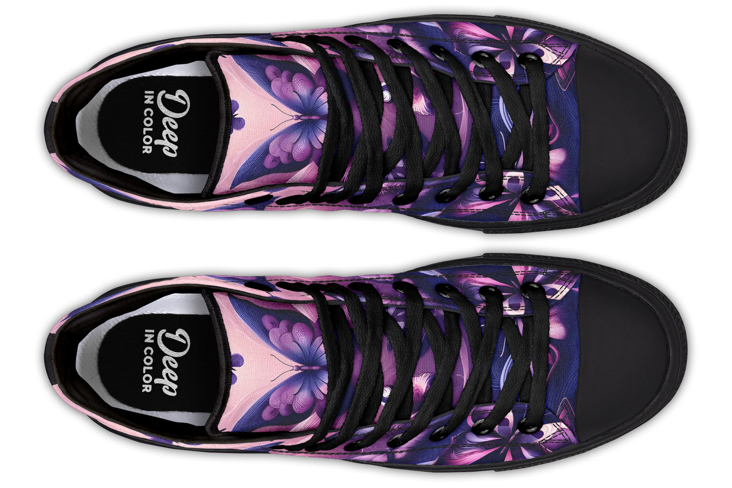 Purple Butterflies Hightops