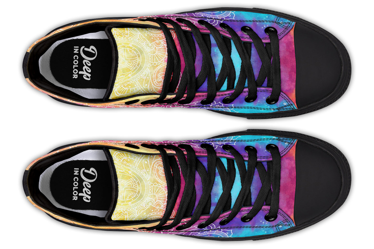 Rainbow Paisley High Tops