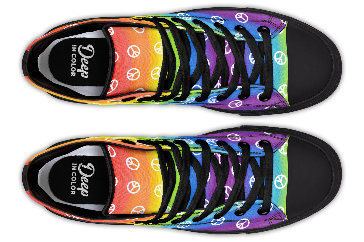 Rainbow Peace Hightops