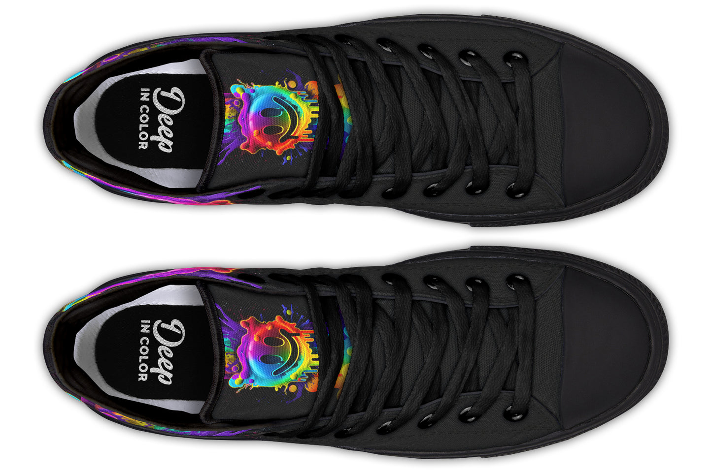 Rainbow Smiley Hightops