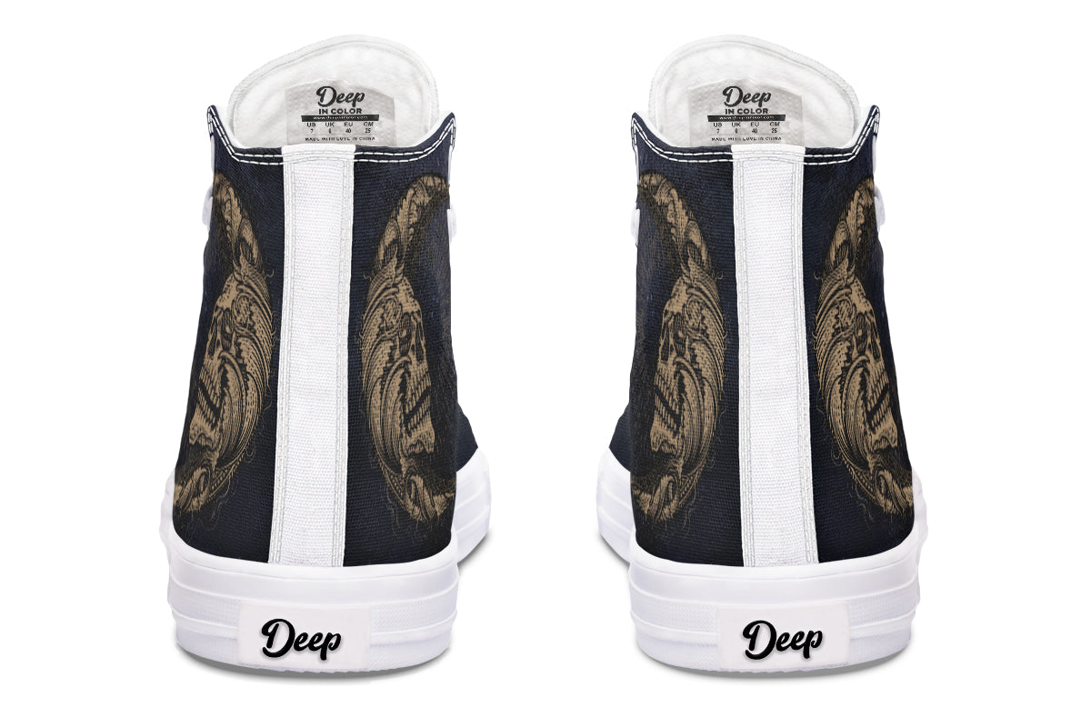 Skull Sun And Moon Hightops